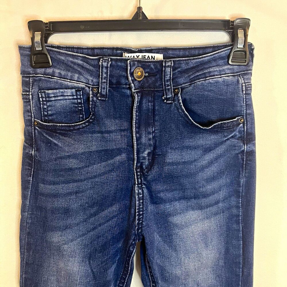 WAX JEAN Women’s Capri Jeans Dark Wash Stretch Skinny High Rise Size 5/27